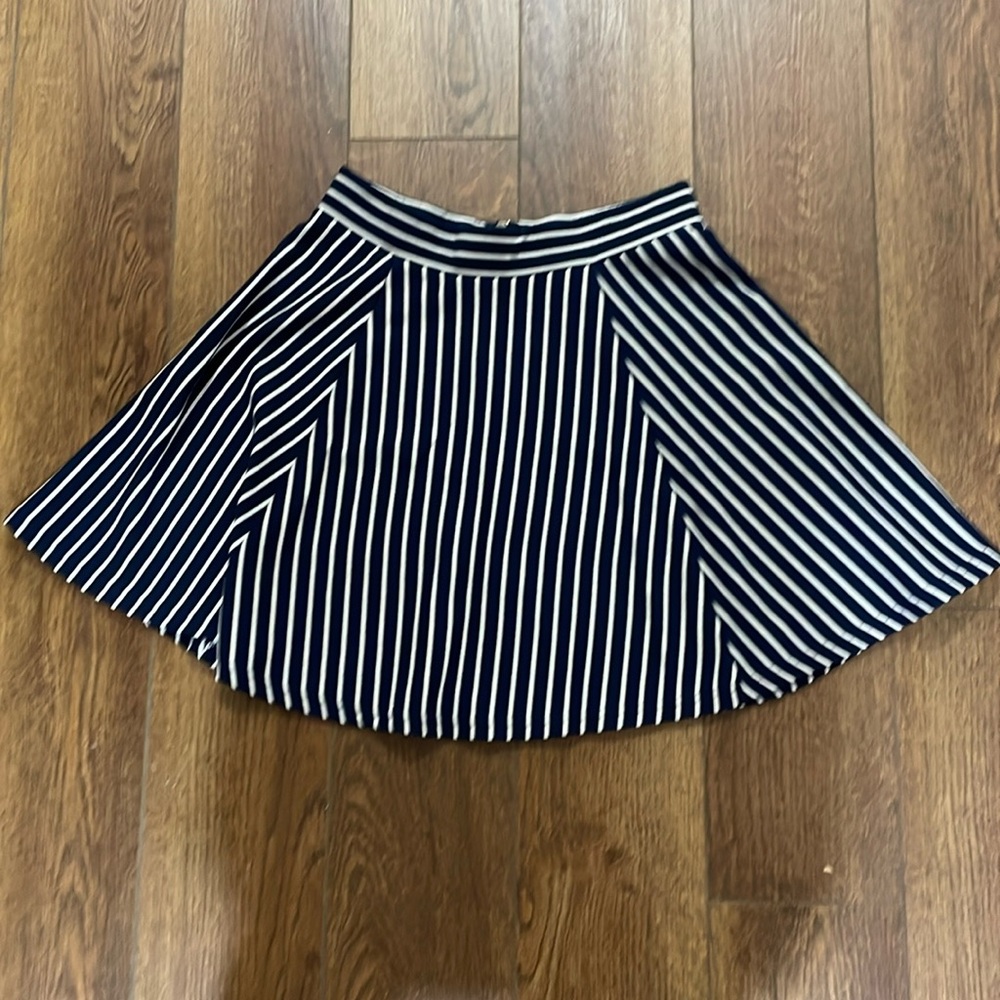 Divided H&M Striped flare skirt